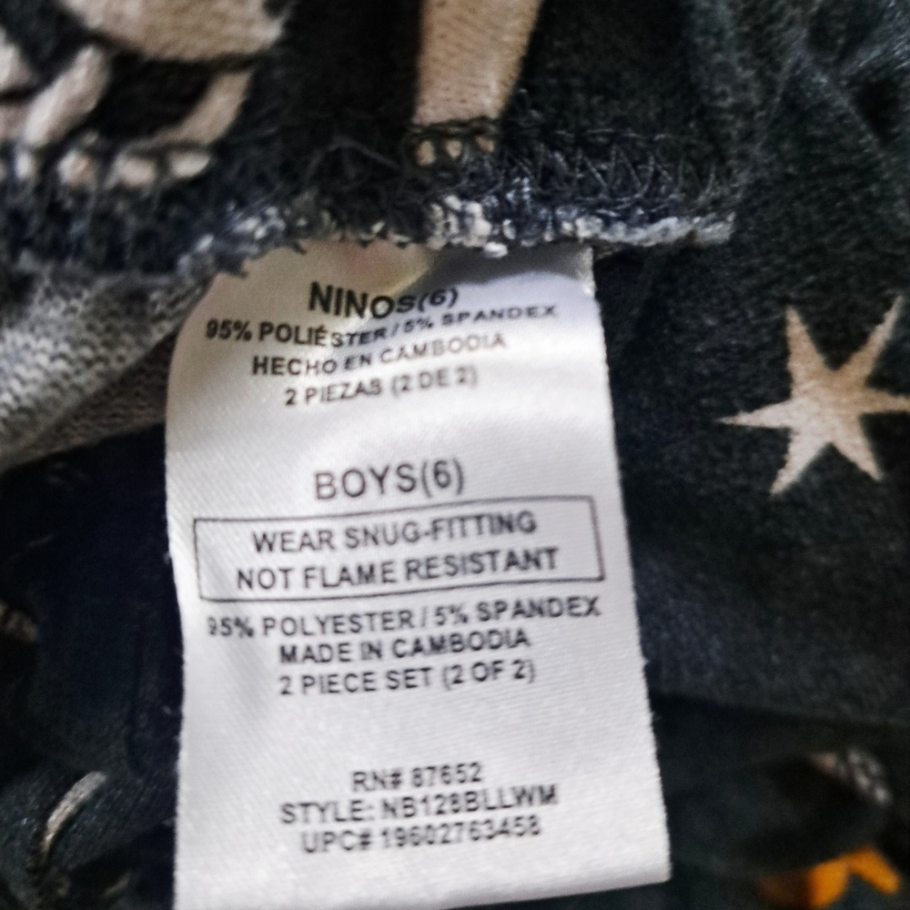 DISNEY NIGHTMARE BEFORE CHRISTMAS HALLOWEEN PJ SET SZ 6T - Picture 4 of 4